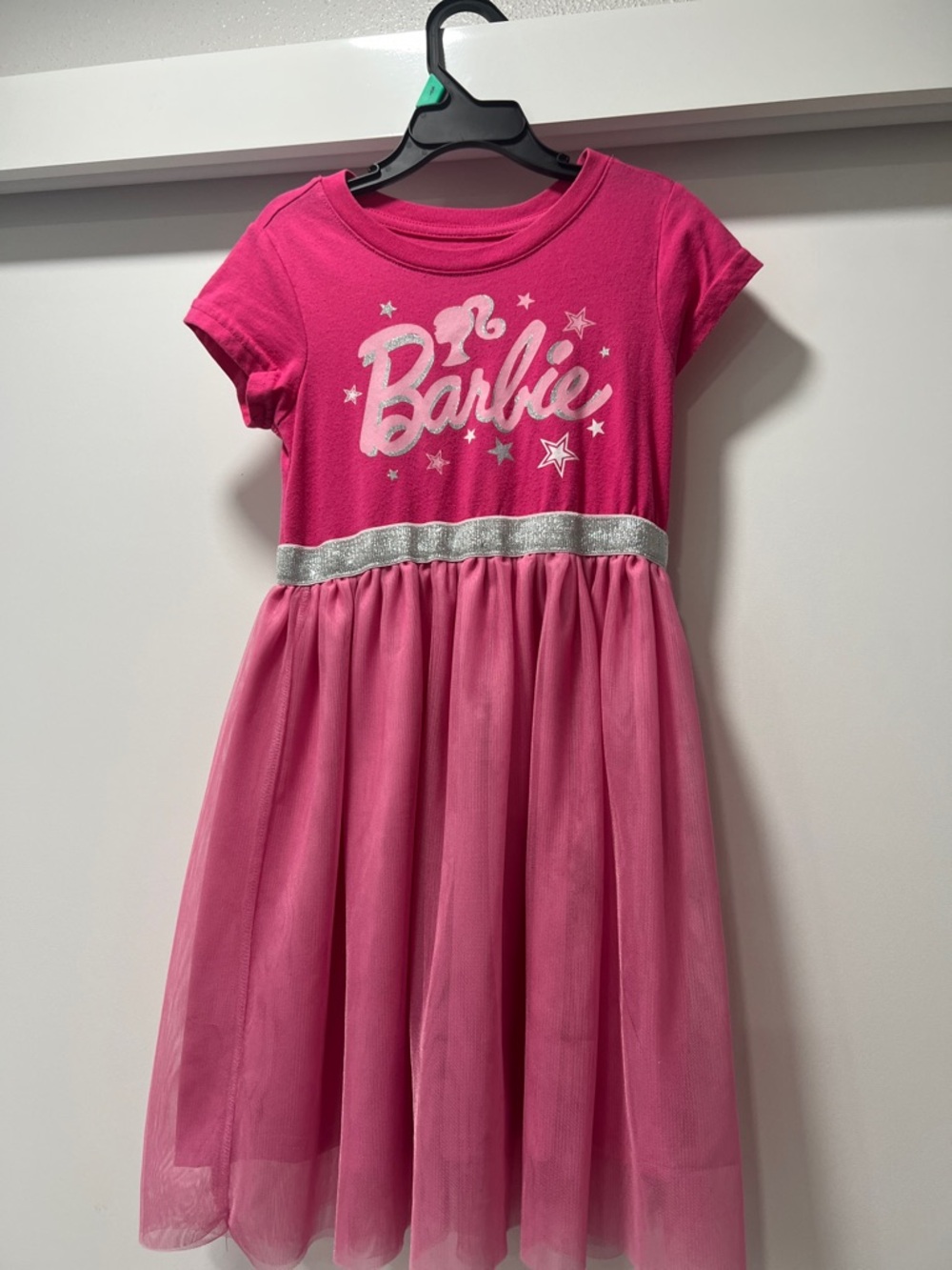 Barbie Two-Tone Pink Tulle Dress with Silver Belt